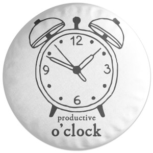 Decorsome Productive O'Clock Round Cushion