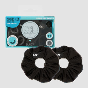 MP X Invisibobble® Reflective Power gumica za kosu – crna – 2 PAK