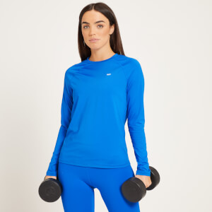 MP ženska majica s dugim rukavima za trening – postojano plava