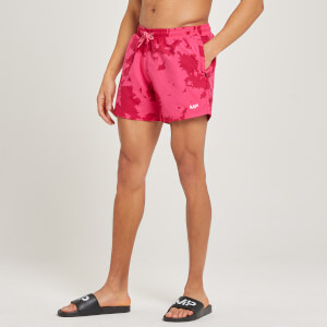 MP Мъжки шорти за плуване със щампа Atlantic — бежово-розово
