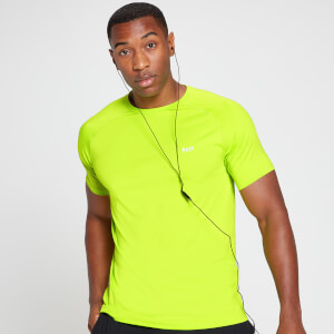 Мъжка тениска с къс ръкав MP Run Graphic Training - Acid Lime