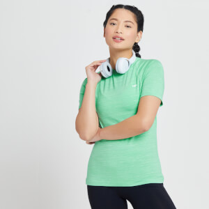 T-shirt d’entraînement MP Performance pour femmes – Vert glacé chiné tacheté de blanc 