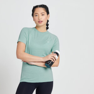 MP ženska majica za trening Performance – arktički plavi lapor s bijelom mrljom