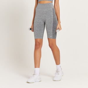 MP Women's Curve High Waisted Cycling Shorts - Grey Marl