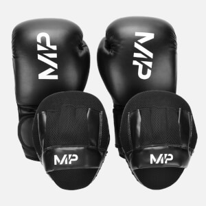 MP boksačke rukavice i jastučići u paketu – crni