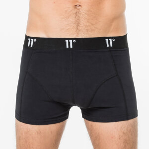 Men's Twin Pack Core Boxer Shorts - Black