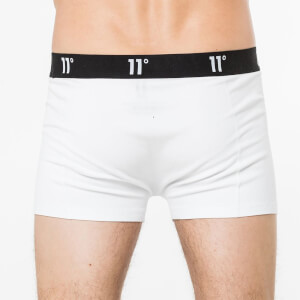 11 Degrees Twin Pack Core Boxer Shorts – White