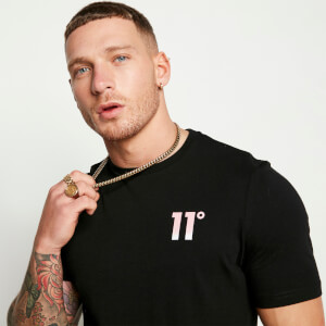 Gradient Fade Logo Short Sleeve T-Shirt – Black