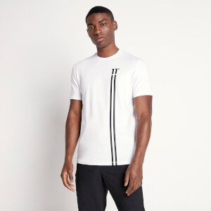 11 Degrees Stripe Logo T-Shirt – White