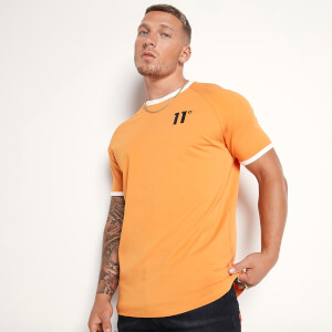 Men's Ringer T-Shirt - Phoenix Orange/White
