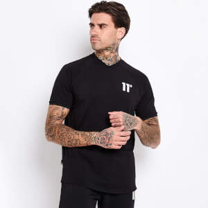 Men's Vesper V Neck Rib T-Shirt - Black