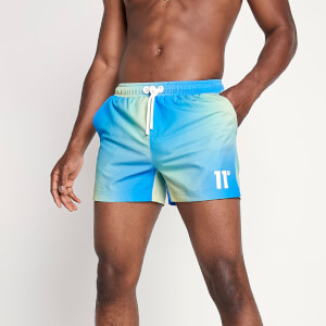 Men's Sun Burst Swim Shorts - Blue Radiance/Avocado Green