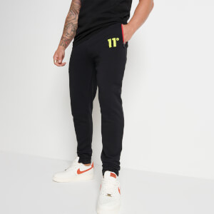 Contrast Joggers Skinny Fit – Black/Limeaide/Inferno Red