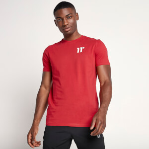 Box Graphic T-Shirt – True Red/White