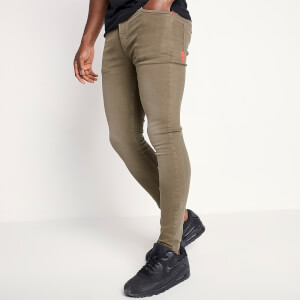 Men's Sustainable Stretch Jeans Skinny Fit - Khaki Wash