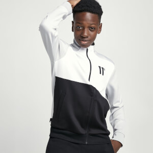 Cut And Sew Track Top – Black/Vapour Grey/White