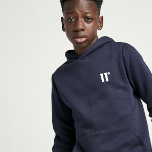 Junior Core Pullover Hoodie Small Logo - Navy