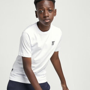 11 Degrees Junior Core T-Shirt Small Logo – White