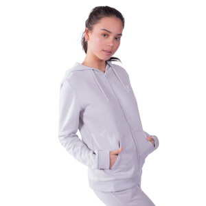 Women's Core Full Zip Hoodie - Light Grey