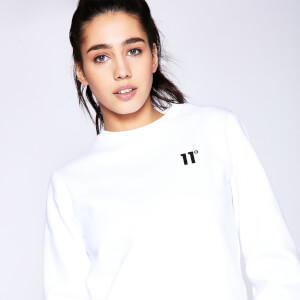 11 Degrees Womens Core Sweatshirt – White