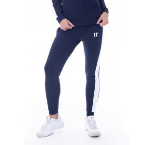 11 Degrees Womens Panel Poly Track Pants – Navy