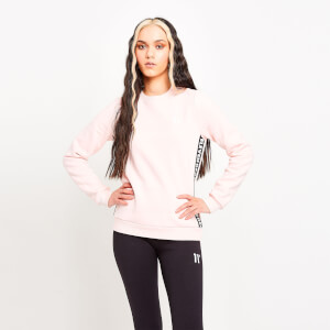 11 Degrees Womens Sweatshirt With Side Taping – Chalk Pink