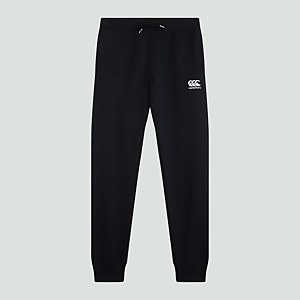MENS TAPERED FLEECE CUFFPANT BLACK