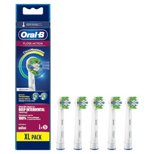 Cabezal de cepillado Oral-B Flos sAction con CleanMaximiser - 5 unidades