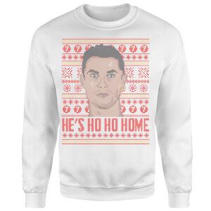 He's Ho Ho Home Unisex Sweatshirt - White