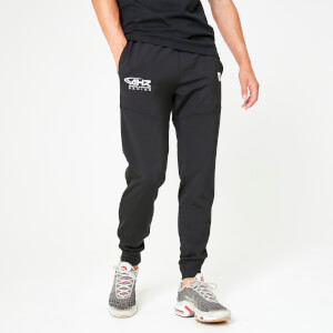 11 Degrees Archie H Cut and Sew Taped Track Pants - Black