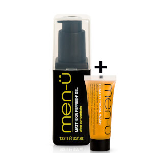 men-u Matt 'Skin Refresh' Gel and Healthy Facial Wash Bundle