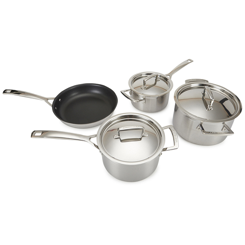 ply creuset cookware stick stainless non le piece steel