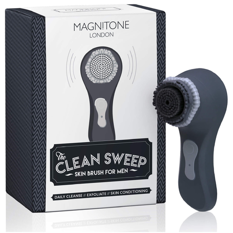 Cepillo de limpieza para hombre Clean Sweep de Magnitone London - gris oscuro