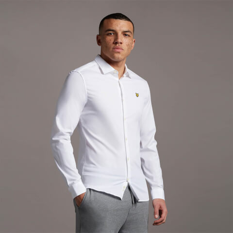 Men's Slim Fit Poplin Shirt - White