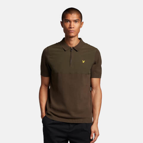 Knitted Polo - Olive