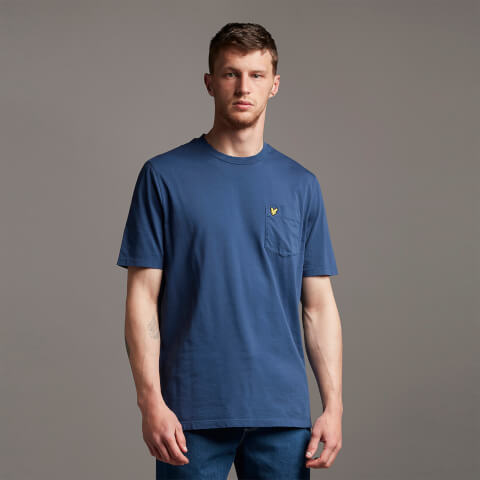 Washed Relaxed Pocket T-Shirt - Navy