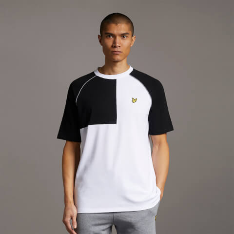 Contrast Panel T-shirt - White