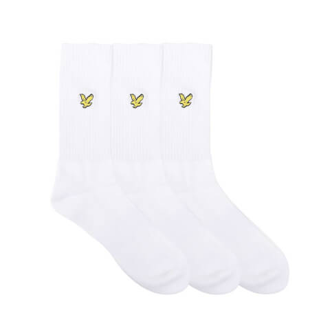 Men's 3 Pack Tubular Socks - Hamilton - Bright White