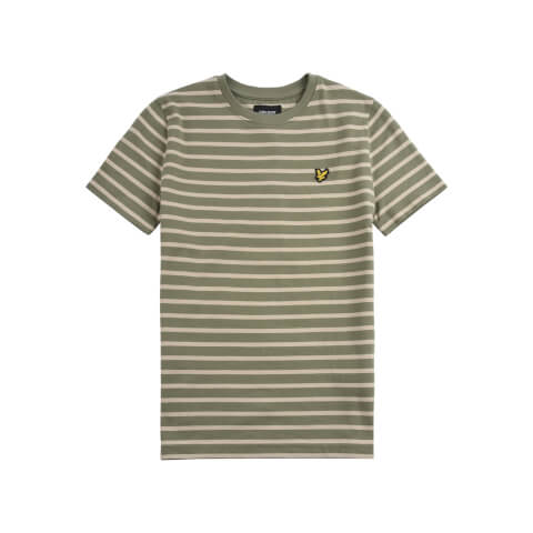 Kids Breton Stripe T-Shirt - Oil Green
