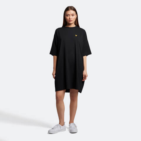 Women's T-Shirt Dress - Jet Black