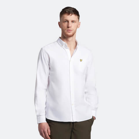 Men's White Oxford Shirt - White