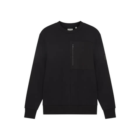Men's Casuals Pocket Sweatshirt - Jet Black