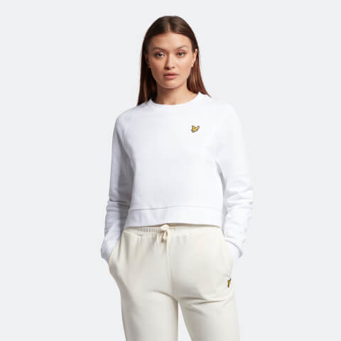 Women's Cropped Sweatshirt - White