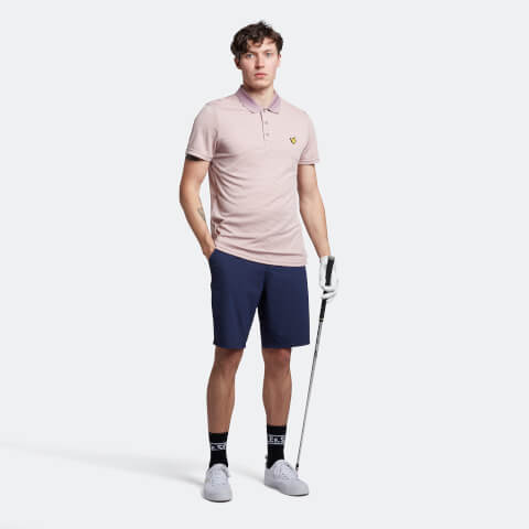 Golf Microstripe Polo - Nostalgic Pink/Free Pink