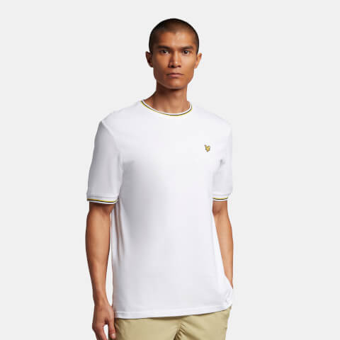 Men's Tipped Cuff T-Shirt - White
