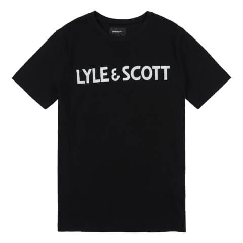 Lyle & Scott Kids Text Tee - Black