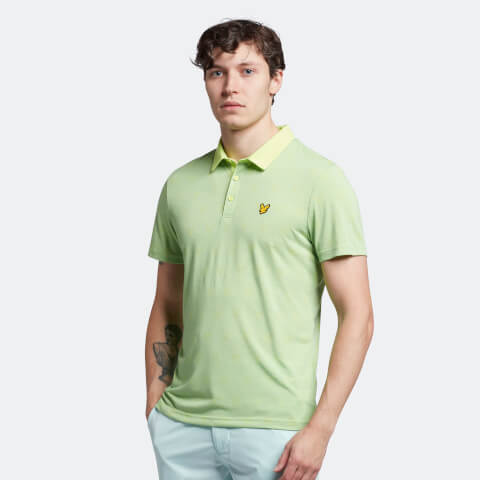 Men's Jacquard Polo Shirt - Sharp Green