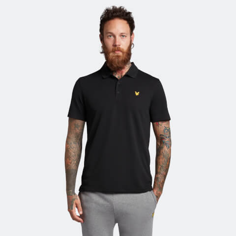 Lyle & Scott Men's Golf Technical Polo Shirt - Jet Black