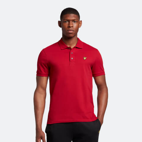 Men's Plain Polo Shirt - Tunnel Red