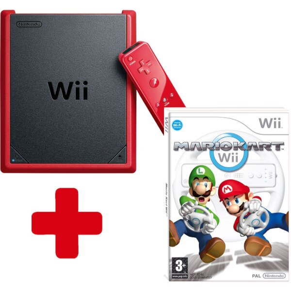 Wii mini Console + Mario Kart Wii Nintendo Official UK Store